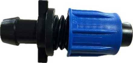 Старт для капельной трубки с зажимной гайкой, с резинкой, отв. 16мм