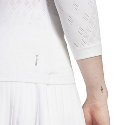Женская теннисная футболка   Adidas Pro Climacool 3/4 Long Sleeve - white