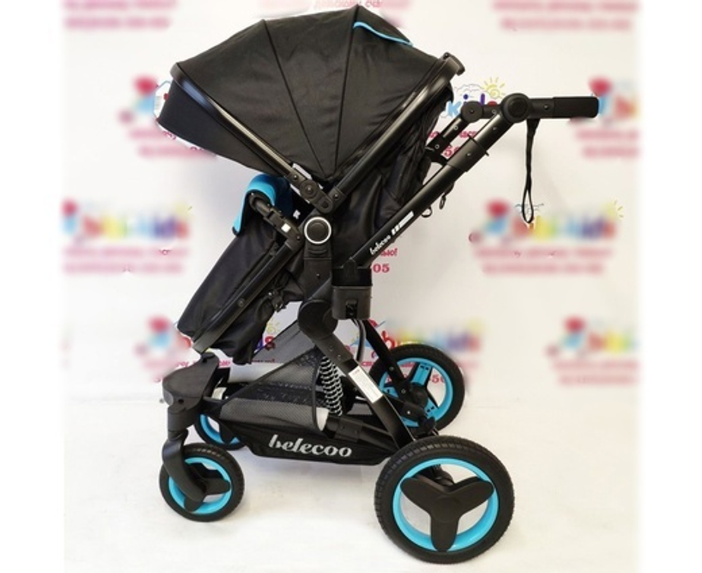 ДЕТСКАЯ КОЛЯСКА 3 В 1 BELECOO X6 СИНЕ-ЧЕРНЫЙ ТЕКСТИЛЬ