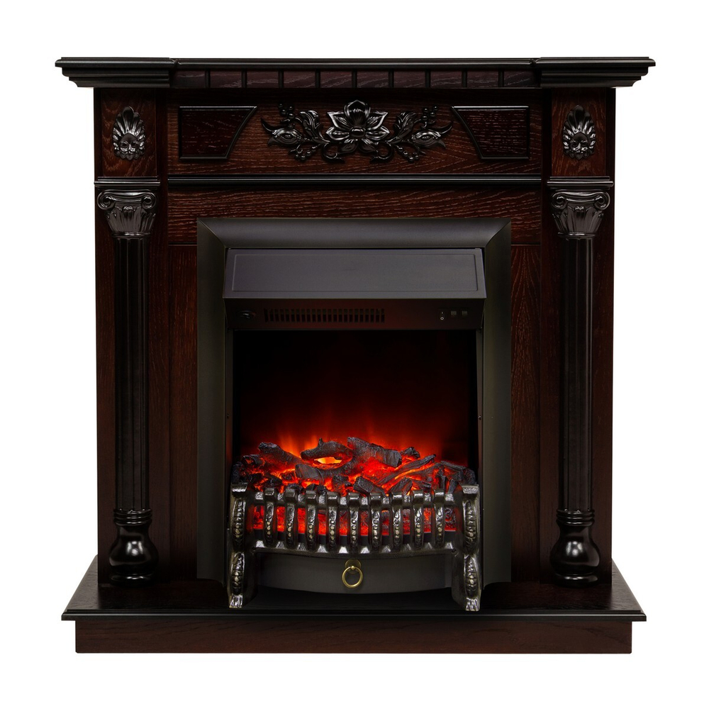 Электрокамин RealFlame Dacota AO античный дуб с очагом Fobos Lux Black