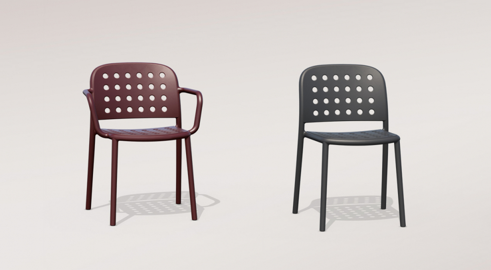 Стул пластиковый Papatya Bomonti-S, антрацит