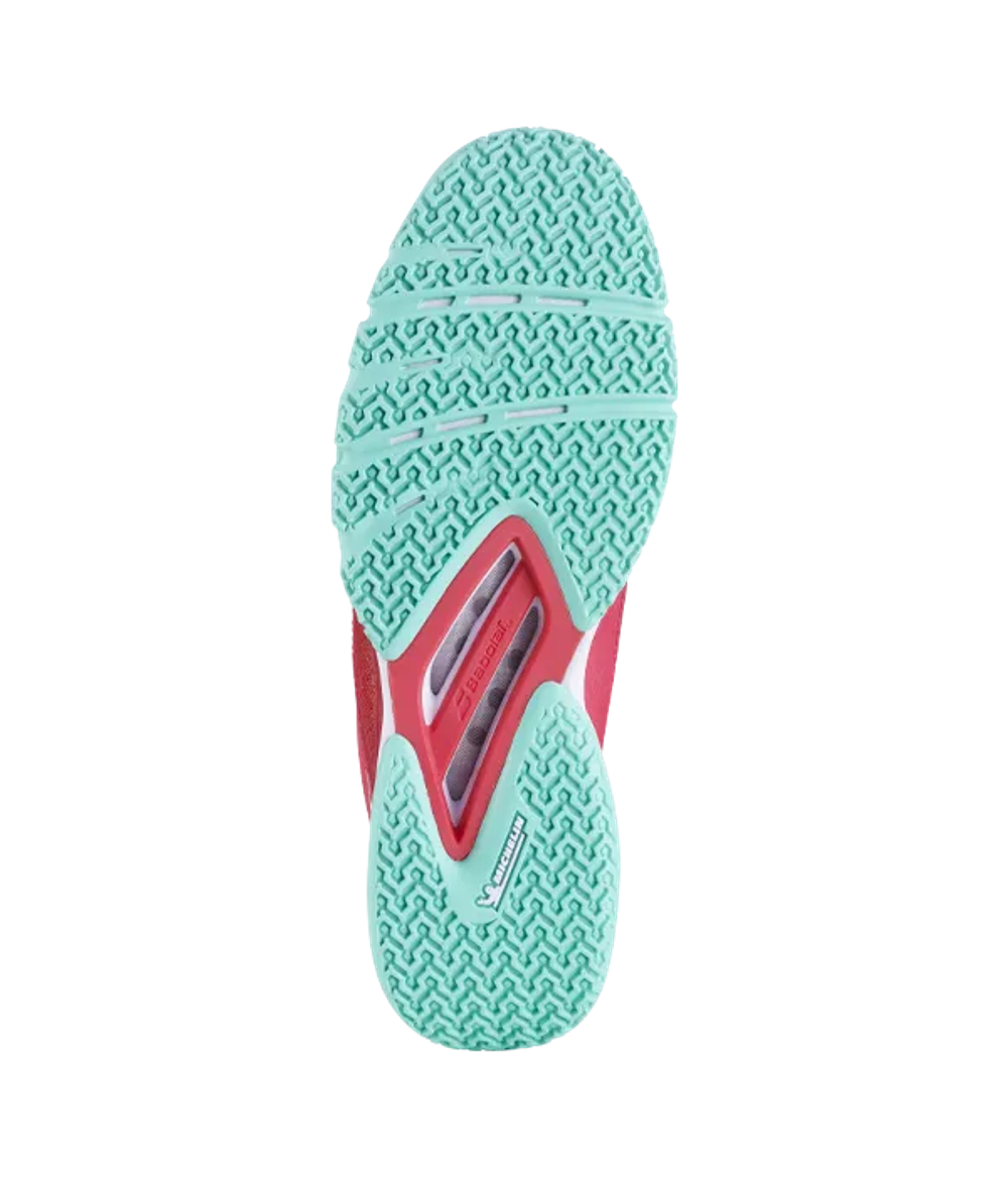 Babolat Jet Premura Красный-Электрический Зеленый Кроссовки Хуана Леброна