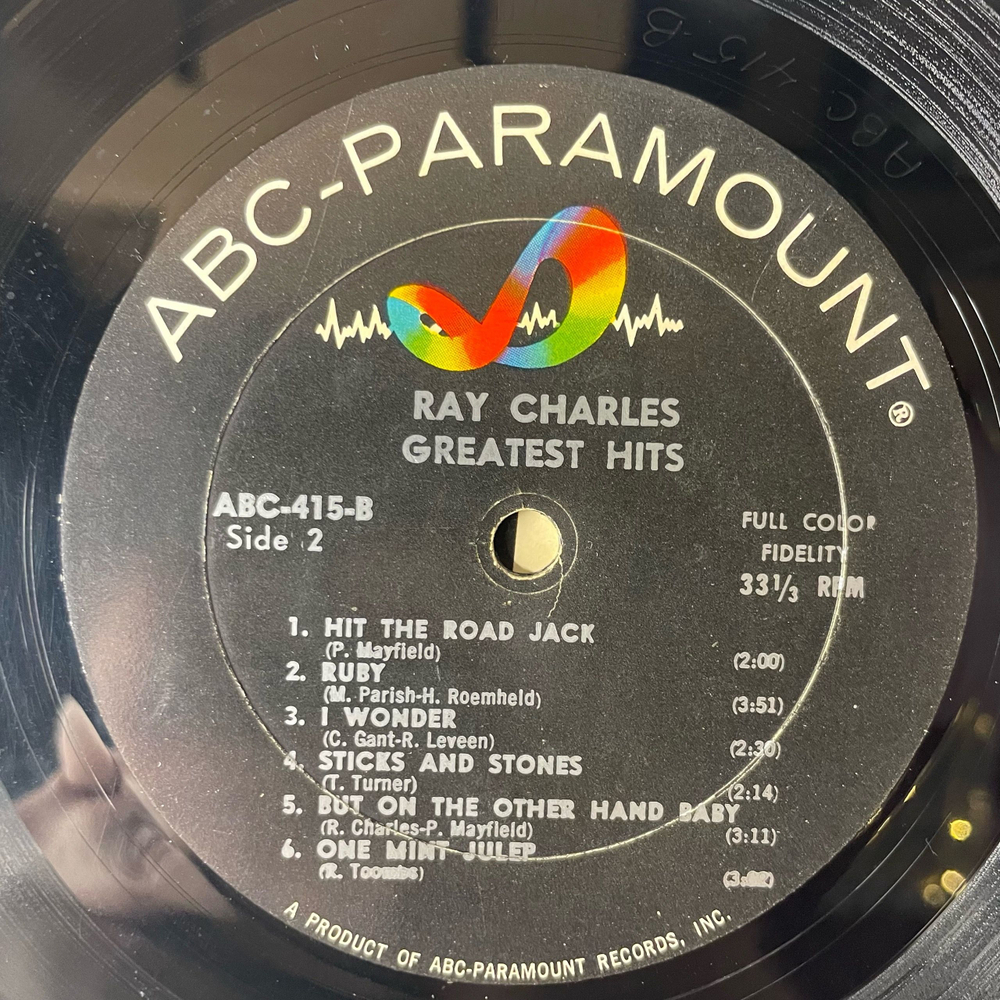 Винтажная виниловая пластинка LP Ray Charles, Greatest Hits (США 1962) Unchain My Heart