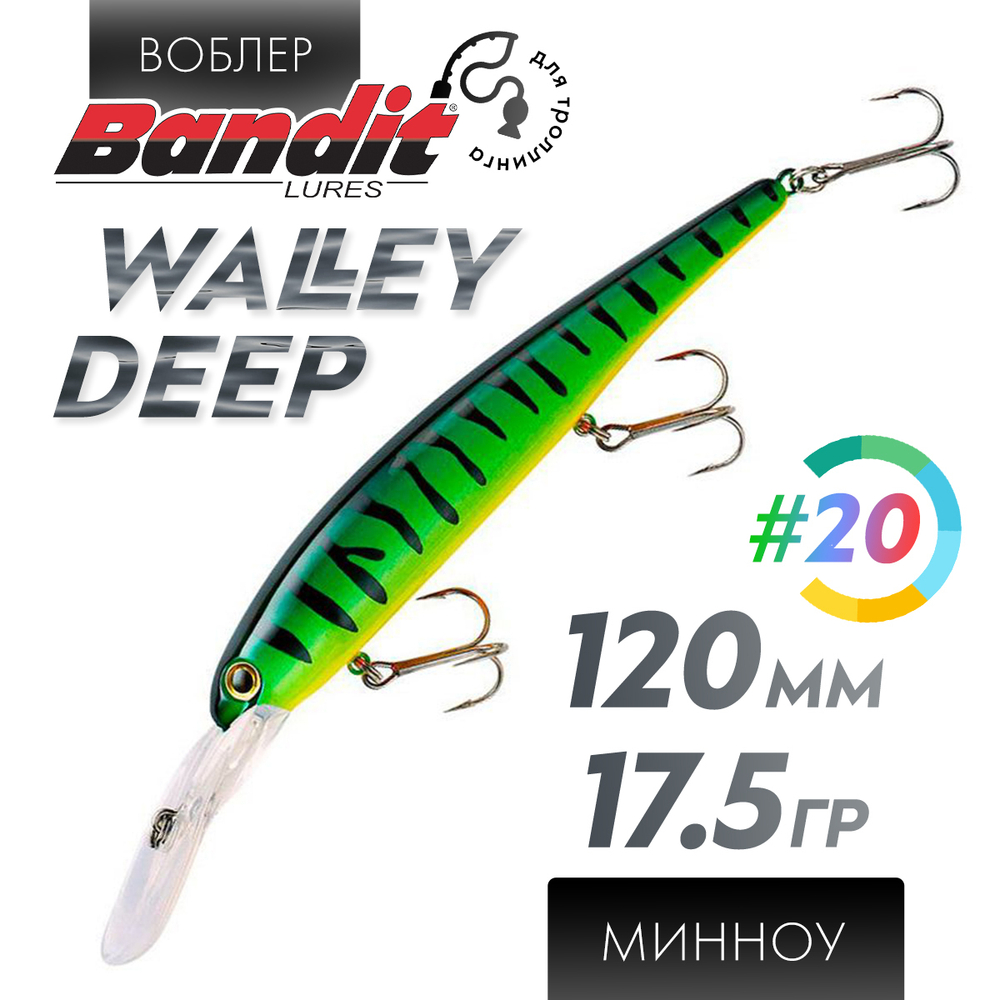 Воблер Bandit Walleye Deep (120мм, 17.5гр)