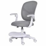 Кресло детское с подставкой для ног BRABIX "Toy MG-205", сетка/ткань TW, серое, 533153