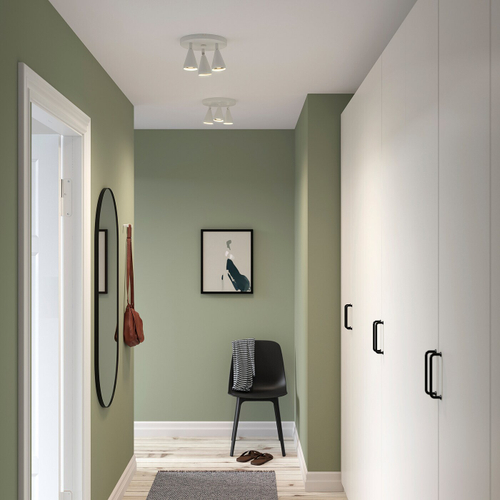 Потолочный светильник IKEA NAVLINGE (НЭВЛИНГЕ), Белый, 14 см