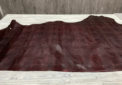 Crocco Bagon Mini Burgundy (0,8-1,0 мм), цв. Бордо, натуральная кожа