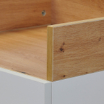 Комод, 150х42х80, Меламин, для одежды и игрушек, белый / артизан, Dipriz