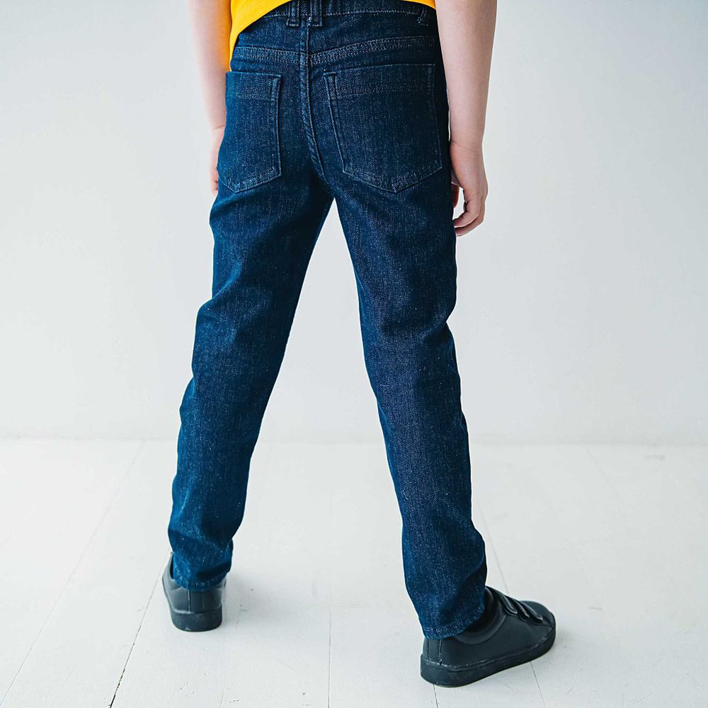 Джинсы зауженные "Темно-синие"