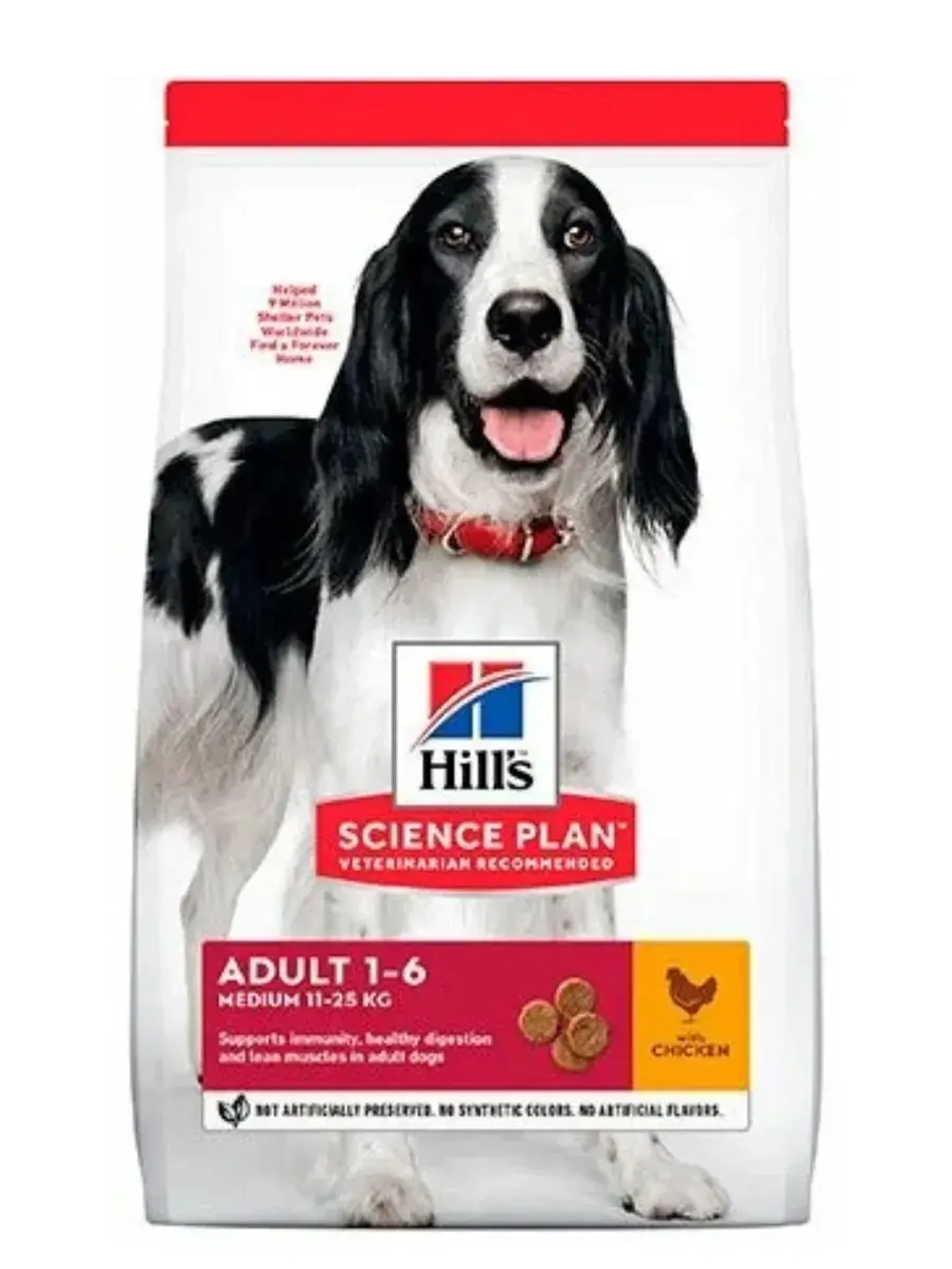 Сухой корм Хиллс для собак Средних пород Курица 14 кг