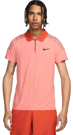 Теннисное поло Nike Dri-Fit Adventage Slam RG - pink quartz/rust factor/black