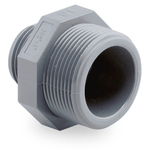 Ниппель переходной ПВХ (НПВХ) НРхНР (Ру10), HIDROTEN, Испания