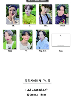 товары BTS - BE Lenticular Postcard RM Version