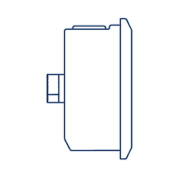 Манометр глицериновый D63 G1/4 - 10 Bar - осевое подключение VERSO