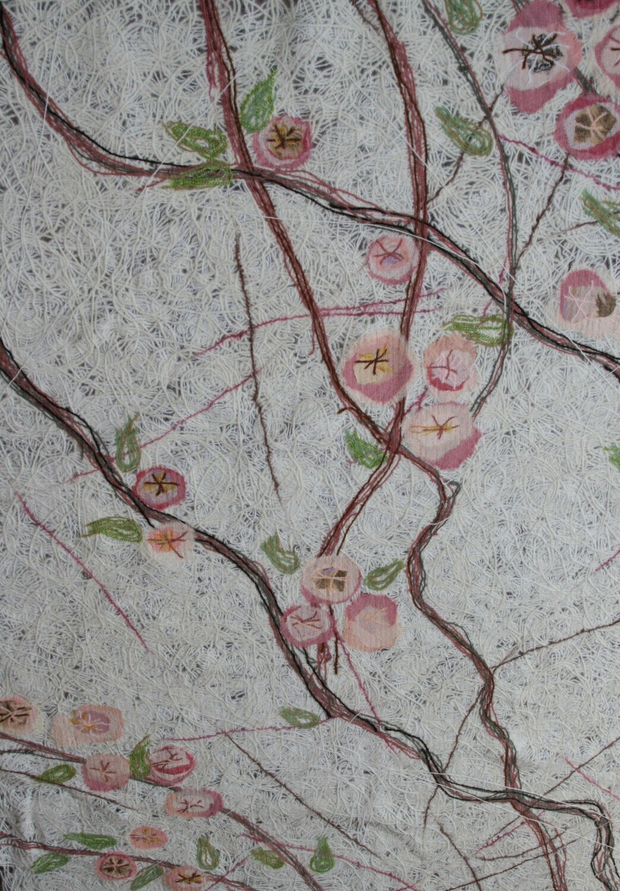 Плед ручной работы «Цветущая яблоня»