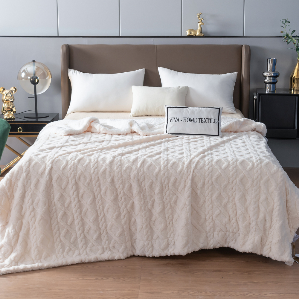 Плед Fluffy бамбуковая микрофибра FL018, размер 150*200