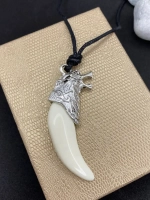 Амулет подвеска оберег Волчий Клык Зуб Волка талисман на шею