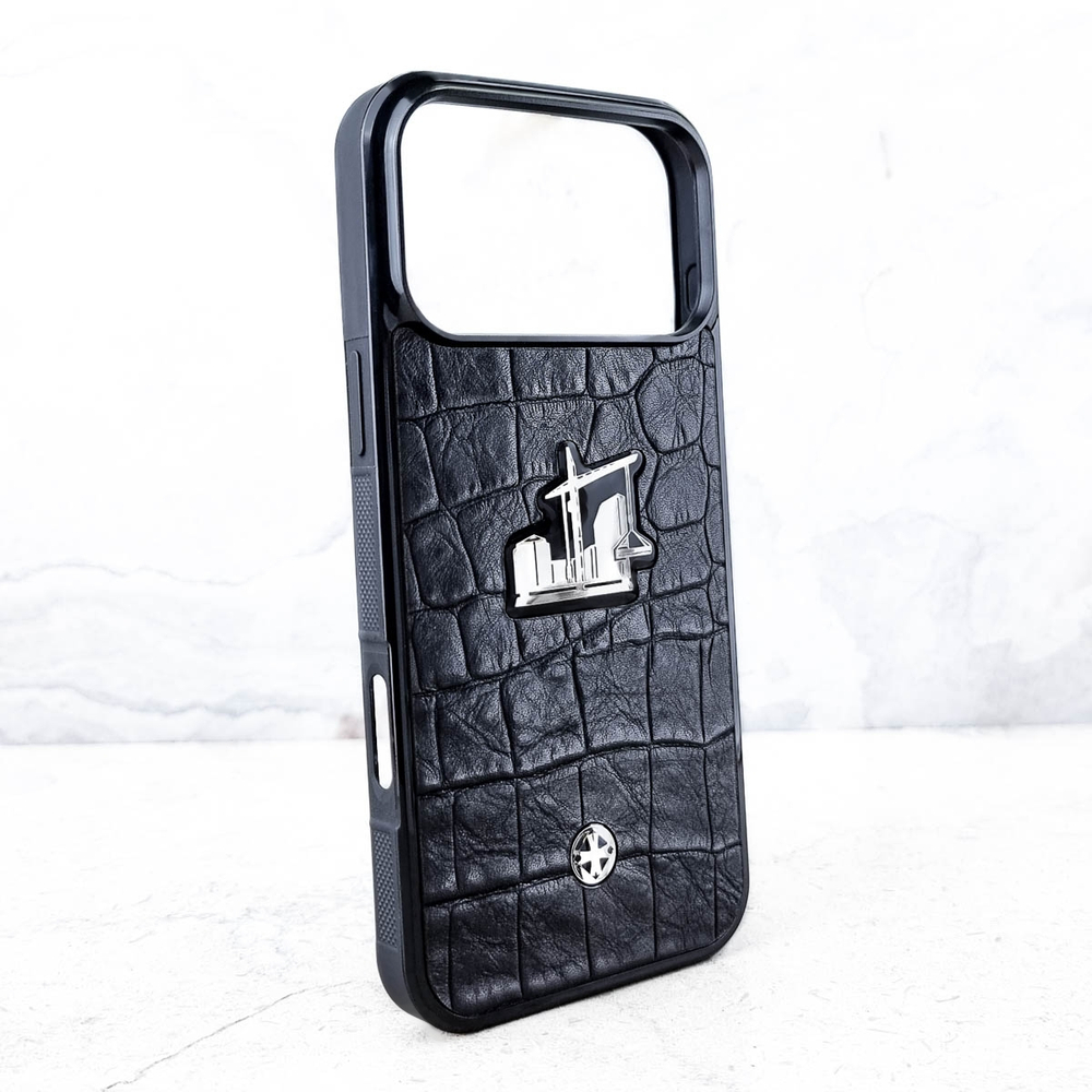 Дорогой чехол iPhone строителю - Euphoria HM Premium - натуральная кожа, ювелирный сплав, купить