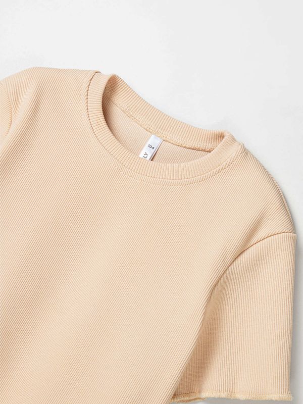 Футболка укороченная из кашкорсе 