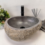 Раковина из речного камня RS-63562 (45*40*16) 0122