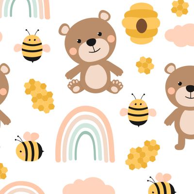 Медведь пчелы и радуга