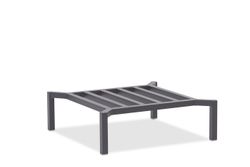 Stockholm, пуф антрацит/серый, алюминий