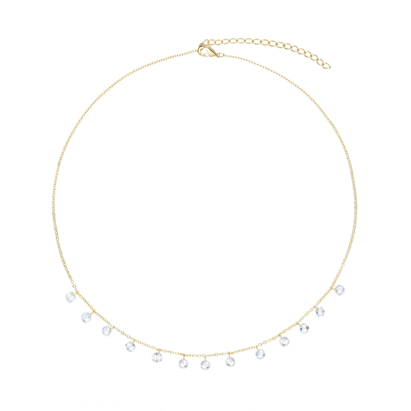 Колье-капли, золото