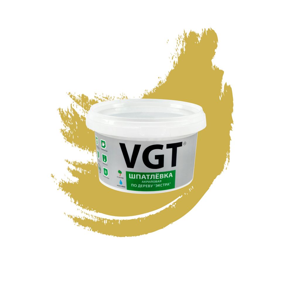 ШПАТЛЕВКА ПО ДЕРЕВУ "ЭКСТРА" ДУБ 1кг (6) "ВГТ"