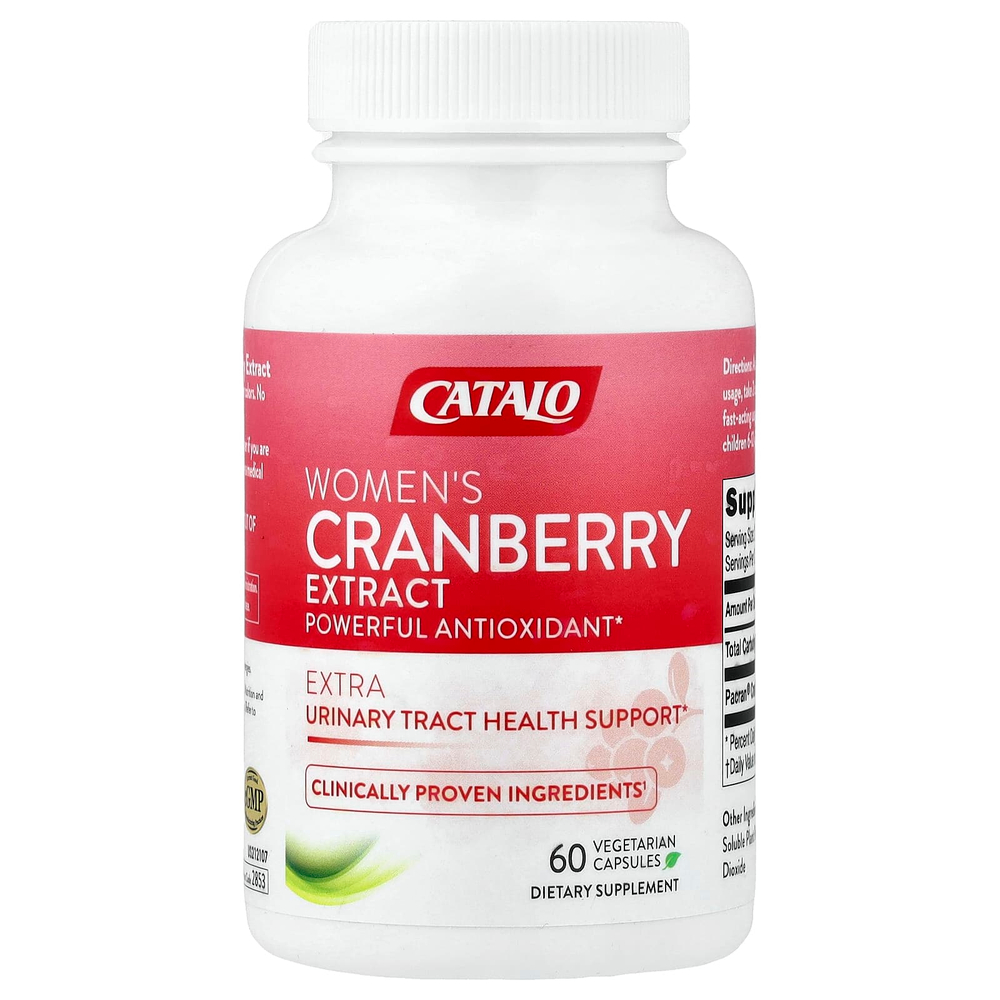 CATALO, Экстракт клюквы для женщин, 60 вегетарианских капсул (300 мг на капсулу)
