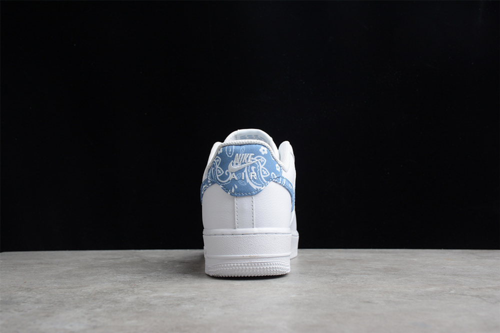 Nike Air Force 1 Low '07 Essential White Worn Blue Paisley