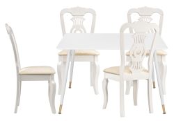 Обеденная группа Эрнол white / butter white