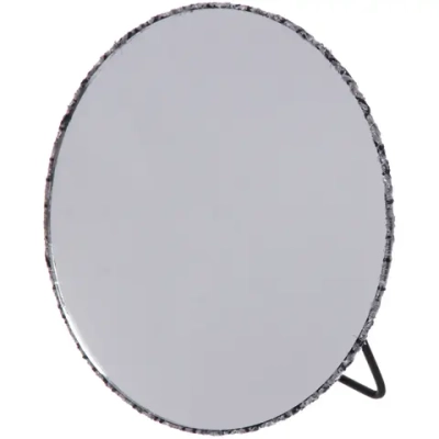 Зеркало настольное «ФРАТЕЛЛИ», серо-черный цвет, 15*15см (коробка)