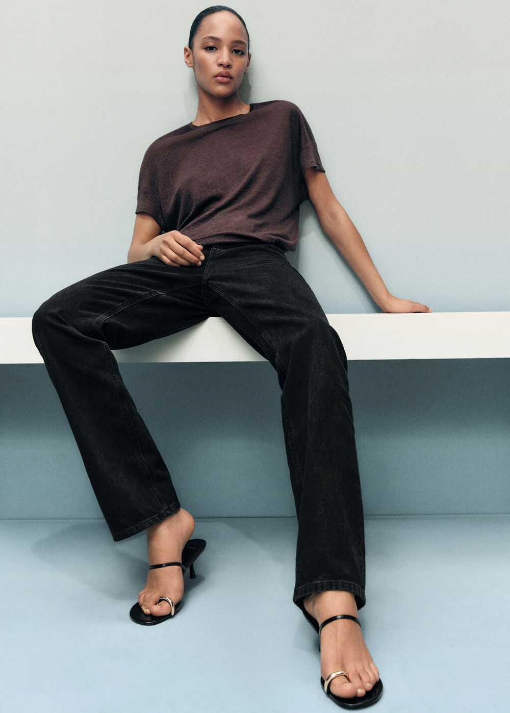 Прямые джинсы Matilda с высокой посадкой