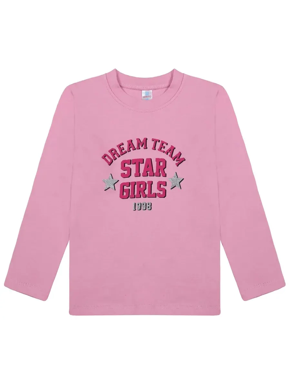 Футболка для садика и школы с длинным рукавом.девочка.1шт.