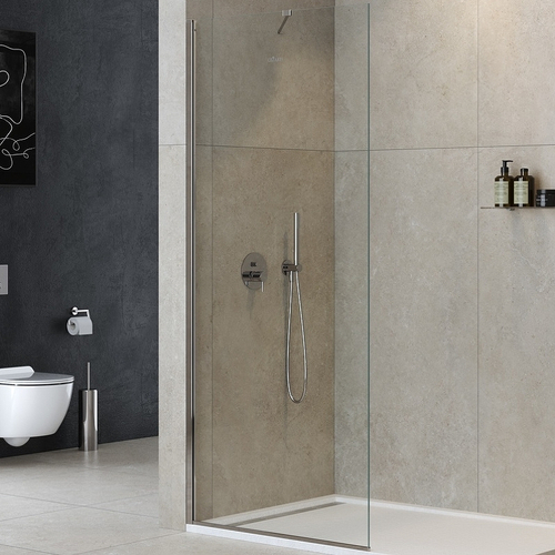 Душевая перегородка Cezares Liberta 100 LIBERTA-L-1-TB-100-C-Cr профиль Хром стекло прозрачное