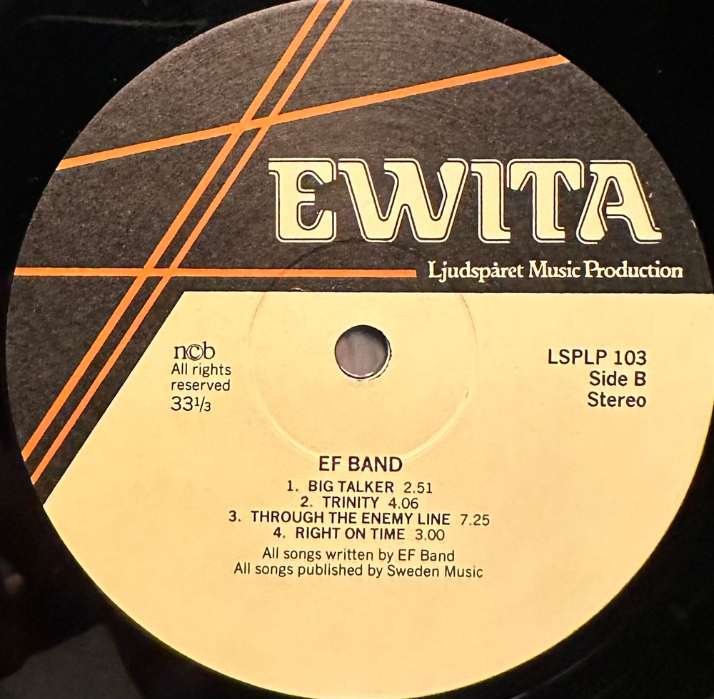 EF Band - Deep Cut (Швеция 1982г.)