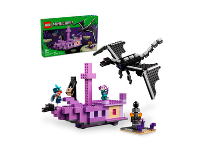 LEGO Minecraft 21264 «Дракон и корабль Эндера» — приключения в измерении Края