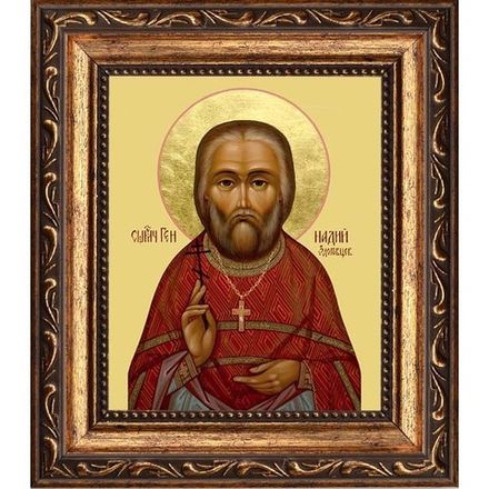 Геннадий Здоровцев пресвитер, священномученик. Икона на холсте.