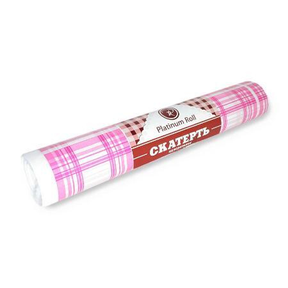 Скатерть п/эт 110х180"Клетка красная"5шт/рул. Platinum Roll