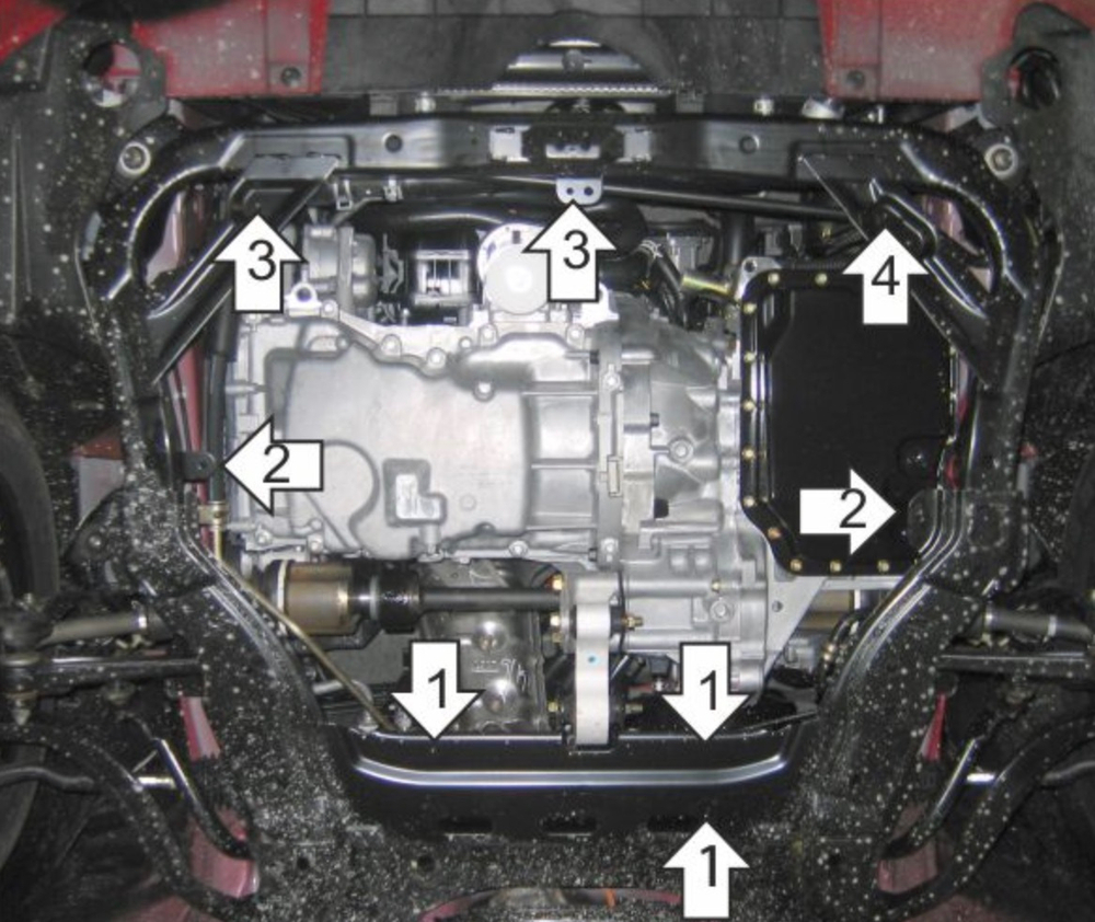 Защита двигателя и КПП для Mazda 6 Motodor.71104