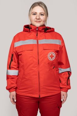 Ветровка Скорая помощь MedicLine женская цв. КРАСНЫЙ