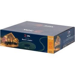 ERABL-K100 ЭРА Кабель Белт-лайт, IP65, 2 жил., 2х1,5мм2, каучук, медь, бухта 100 м, черный, 220В | Профессиональное праздничное и новогоднее освещение