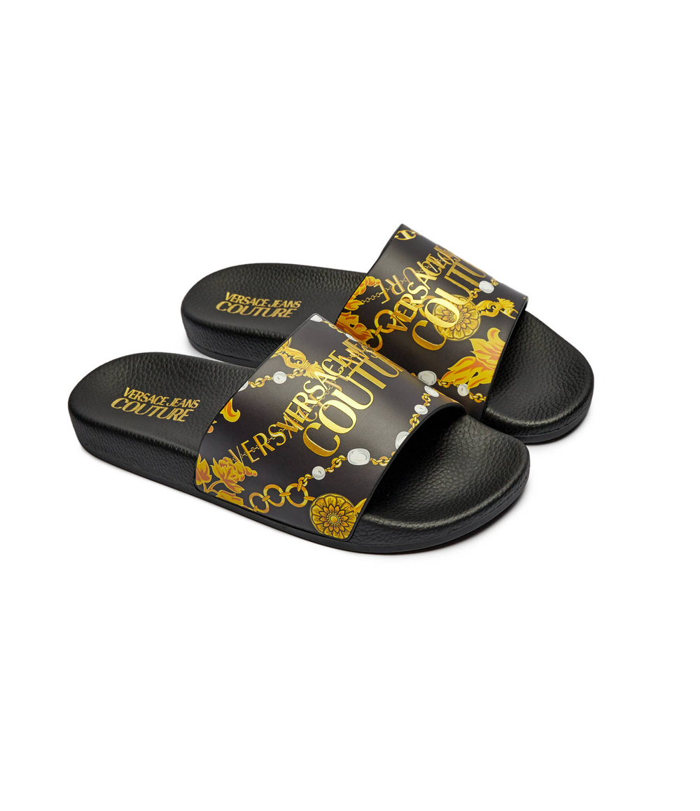 Шлепанцы Versace Jeans Couture - черный(77VA3SQ3ZS834)