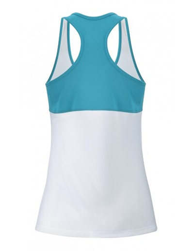 Футболка для девочки теннисная Babolat Play Tank Top Girl - white/caneel bay