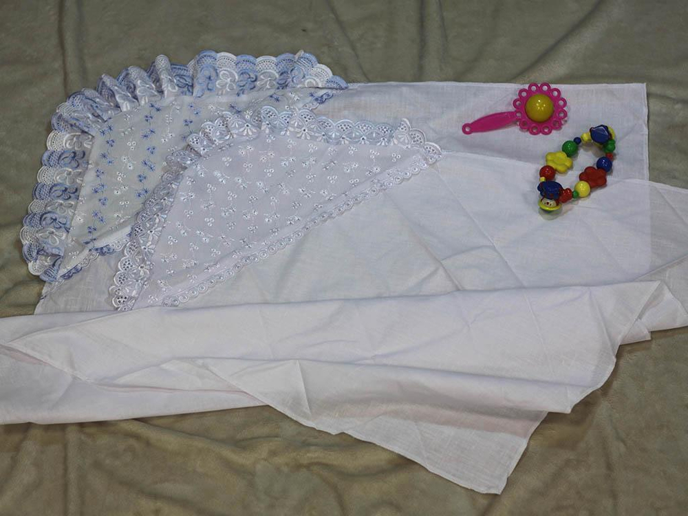 Уголок на выписку (кружево*бязь) (Солнечный миф)