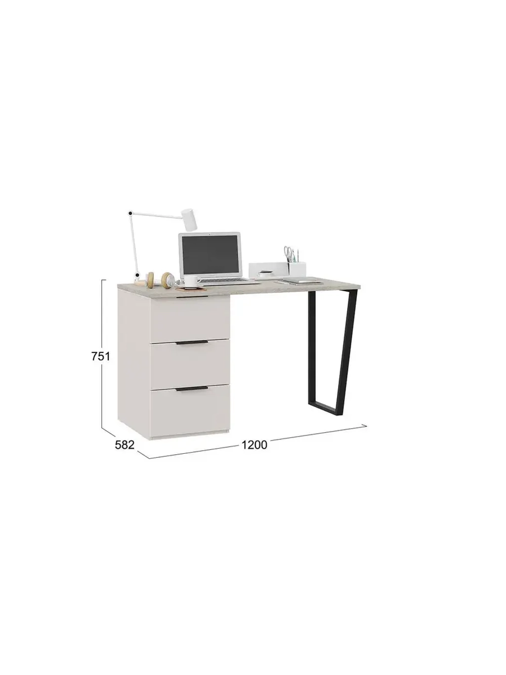 Стол письменный Батин 120х58,2х75,1 см