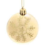 Новогодние шары «Сказочные снежинки» 6 см (набор 3шт), микс