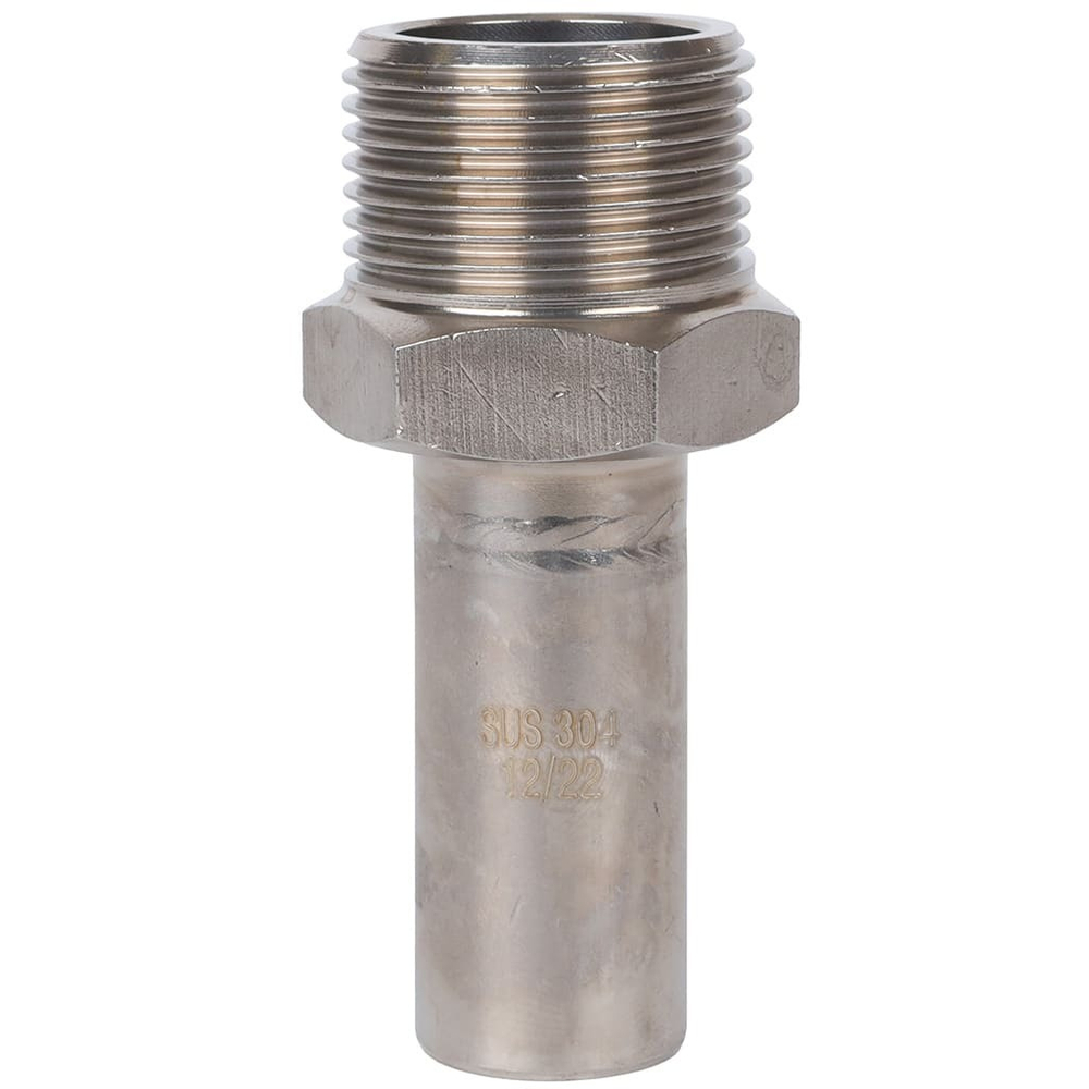 ROMMER Вставка с НР 18x3/4" из нержавеющей стали прессовой