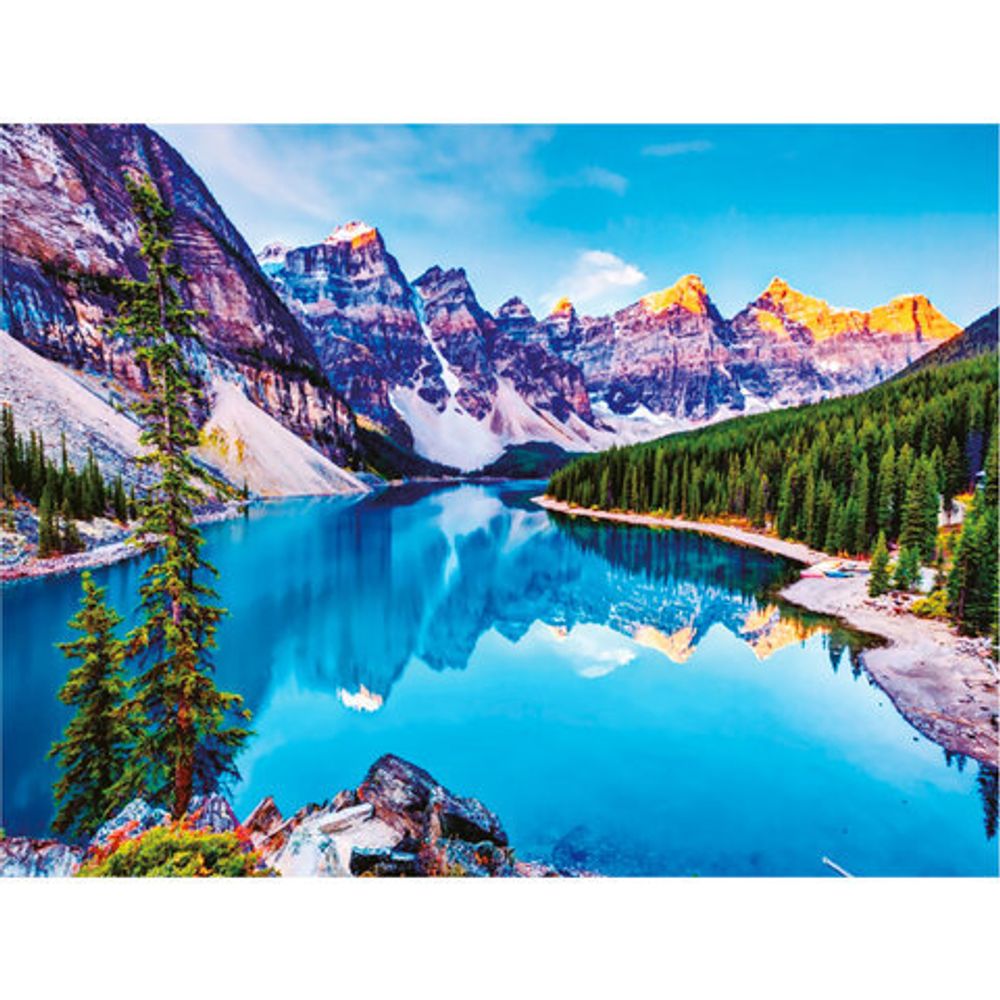 Картина стразами (алмазная мозаика) 60х80 см, ОСТРОВ СОКРОВИЩ "Горный пейзаж", без подрамника, 662454