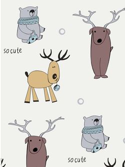 Пододеяльник перкаль Сказка "Милашки" 1,5-спальный на молнии 145x215 см